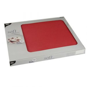 Podkładki na stół z włókniny "Soft Selection", 30 cm x 40 cm, Czerwone, 600 szt. w op.