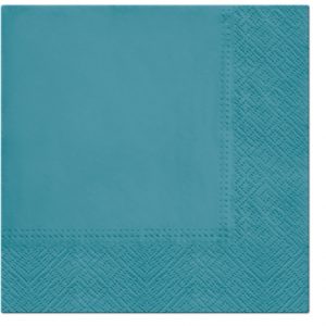 Serwetki Tissue 3-warstwowe, 33 x 33, Turquoise, składane na 1/4, 240 szt. w op.