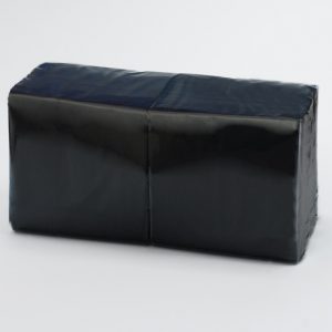 Serwetki Coctailowe Czarne, 2 – warstwowe Tissue, 24 cm x 24 cm, składane na 1/4, 2000 szt. w op.